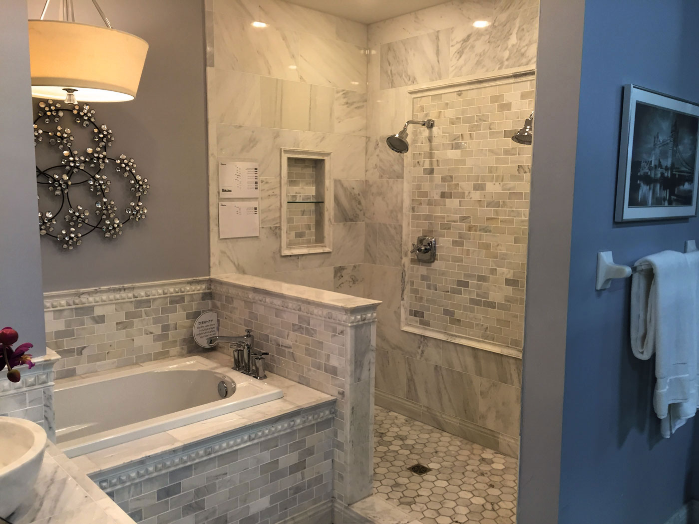 Custom Tile Bathroom Remodel Craftworks Custom Cabinetry Rochester