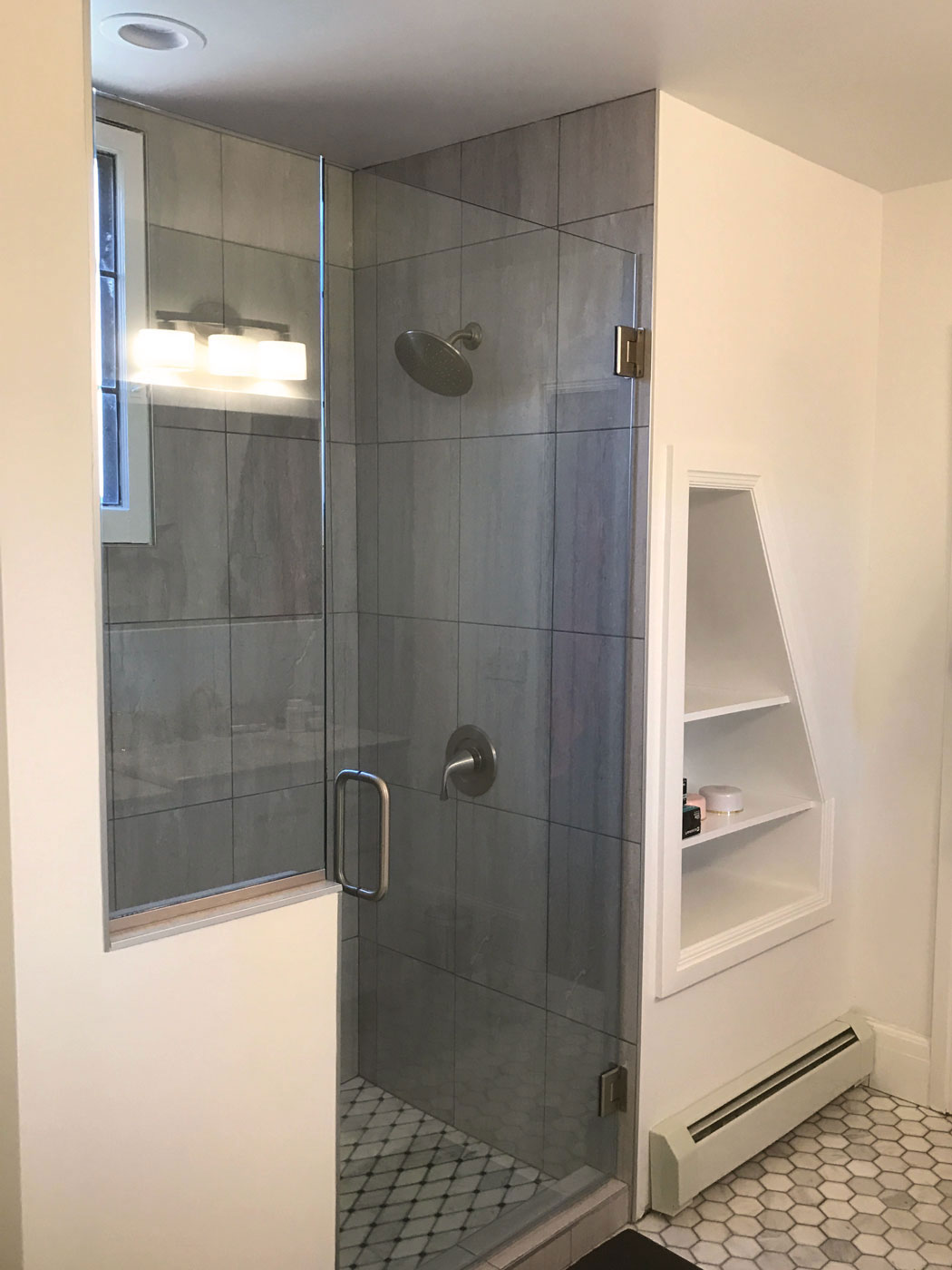 Contemporary Bathroom Remodel - Craftworks Custom Cabinetry